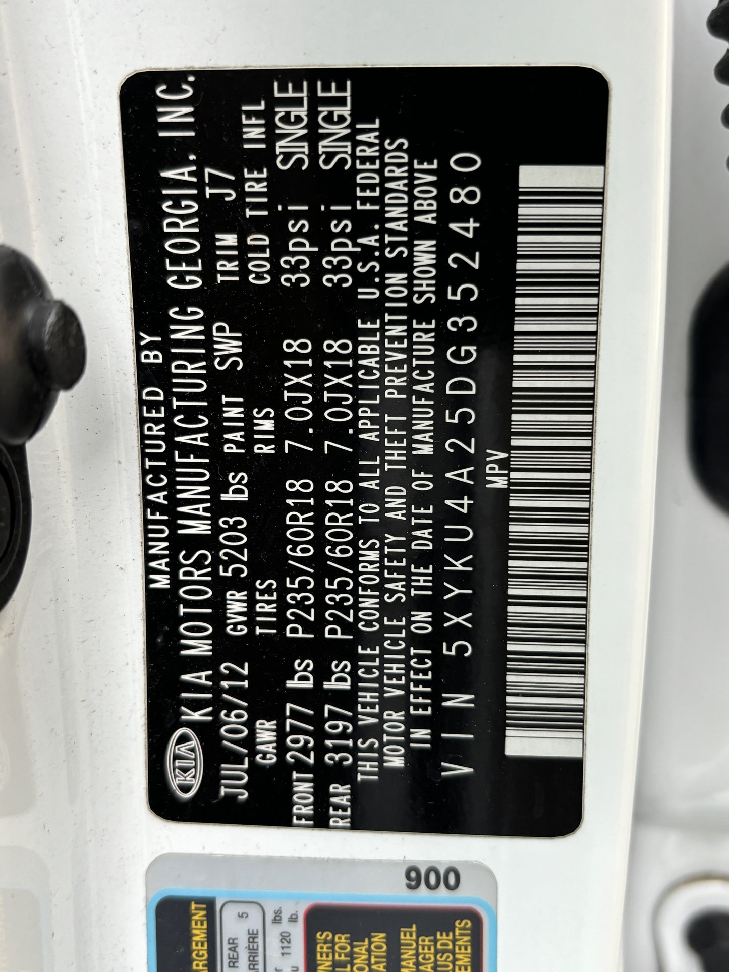 Kia Sorento 2013 EX